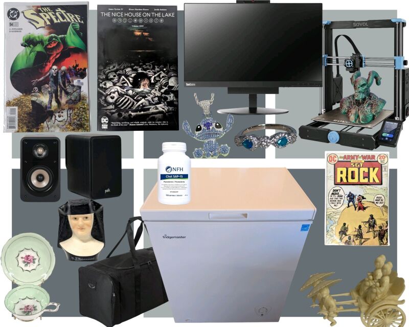 Thursday July 24th, 2025 Soft close begins 7pm Timed Online Auction HUGE VARIETY