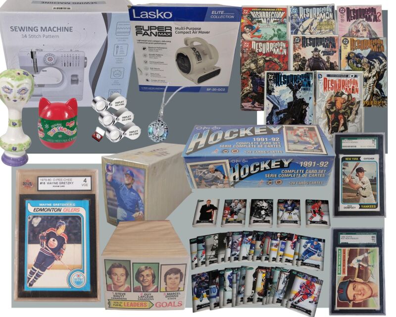 Thursday August 21st, 2025 Soft close begins 7pm Timed Online Auction HUGE VARIETY PLUS! Sport Cards+