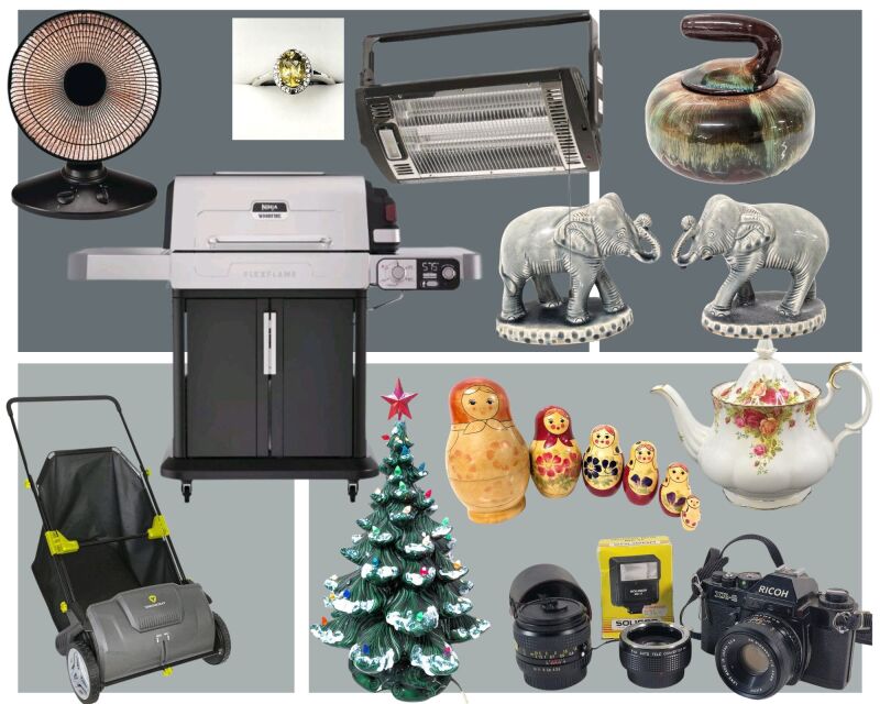 Thursday October 30th, 2025 Soft close begins 7pm TIMED Online Auction HUGE VARIETY
