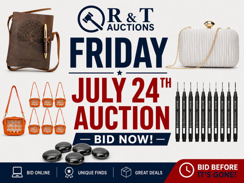 Friday July 24th, 2026 EVEN MORE Variety Timed Online Auction Soft close begins 7pm
