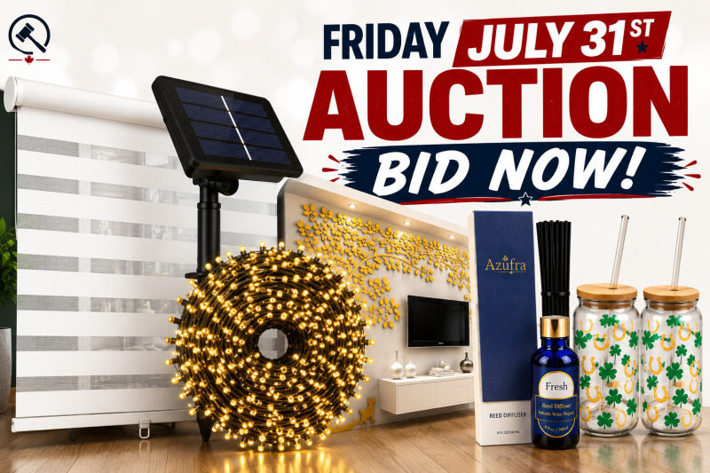 Friday July 31st, 2026 EVEN MORE Variety Timed Online Auction Soft close begins 7pm