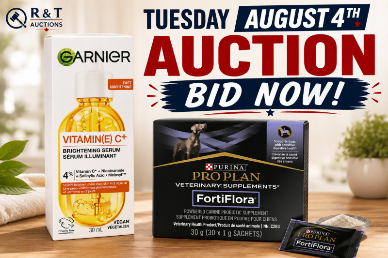 TUESDAY August 4th 2026 EVEN MORE! Timed Online Auction Special Variety Soft close begins 7pm