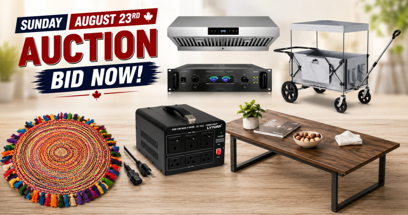 Sunday August 23rd , 2026 Timed Online Auction Special Variety Soft close begins 7pm