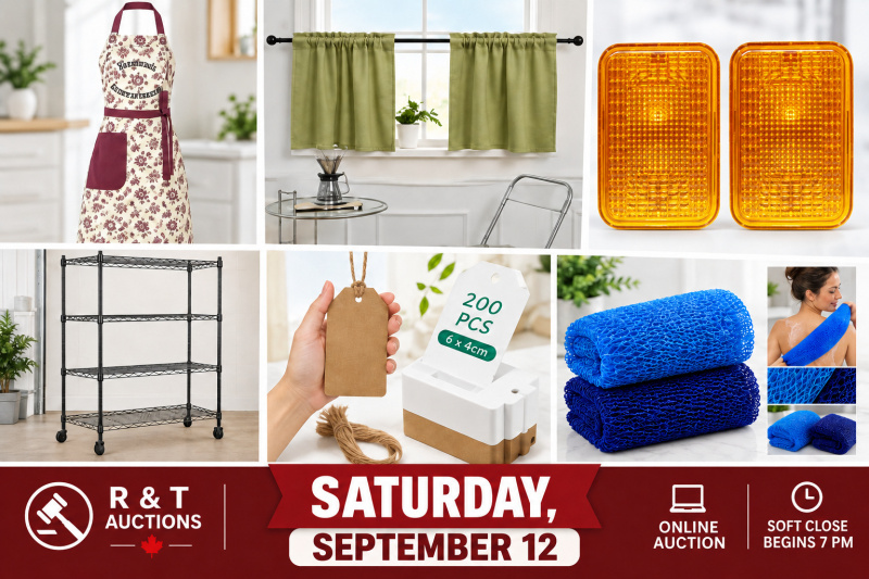 Saturday September 12th, 2026 EVEN MORE Variety Timed Online Auction &ndash; Soft Close Begins at 7 p.m.