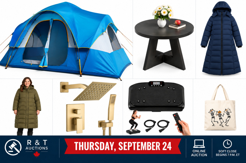 Thursday September 24, 2026 Timed Online Auction Special Variety Soft close begins 7pm