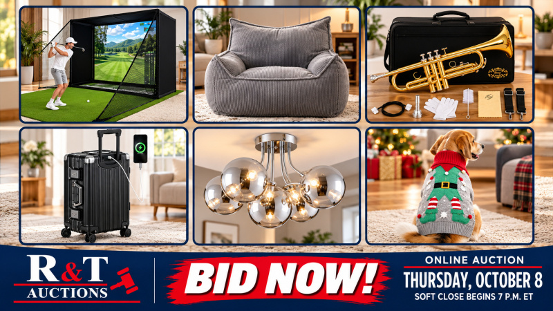 Thursday October 8, 2026 Timed Online Auction Special Variety Soft close begins 7pm