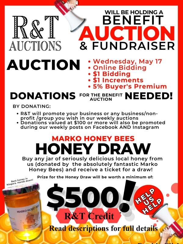 Benefit & Fundraising Auction BID NOW through Wednesday May 17th
