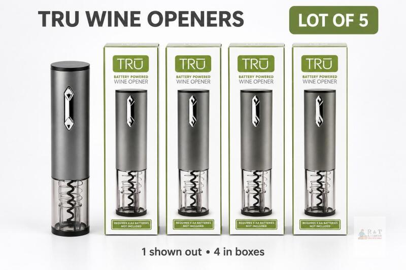 5 New TRU Electric Wine Opener