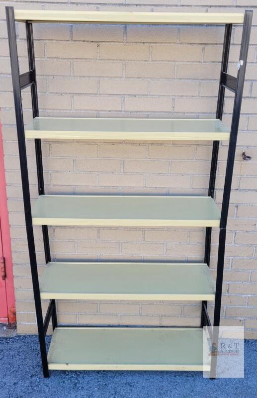 5-Shelf Metal Utility Shelf , measures 60"&times;31"&times;10"