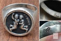 925-Marked Gemini Zodiac Ring &ndash; 9.46 Grams approx size 9