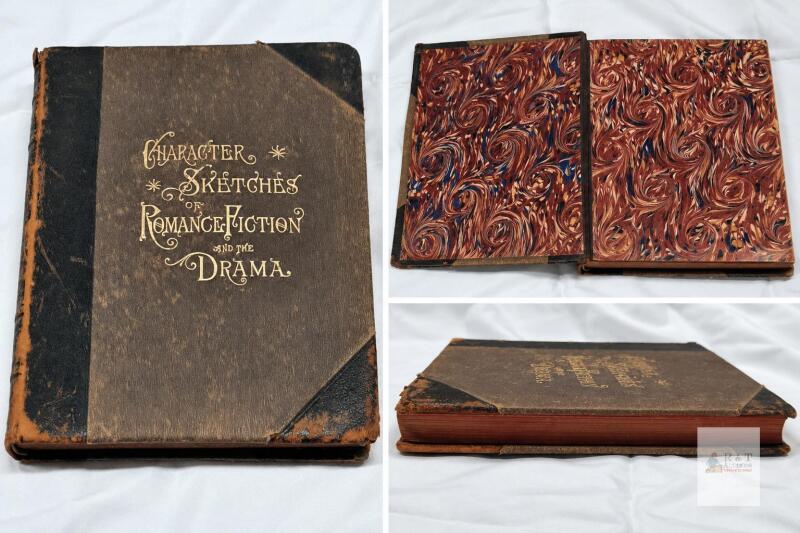 1896 Character Sketches of Romance, Fiction and the Drama, Vol. I &ndash; E. Cobham Brewer An illustrated literary reference published by Selmar Hess, New York. The Met&rsquo;s catalogue corroborates the 1896 edition.