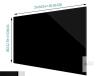 New - Fovorica 2-Pack 18"x24"&times;&frac14; Black Mirrored&zwnj; Acrylic Sheets Black Acrylic Panel . Smooth on one side , textured on other side - 2