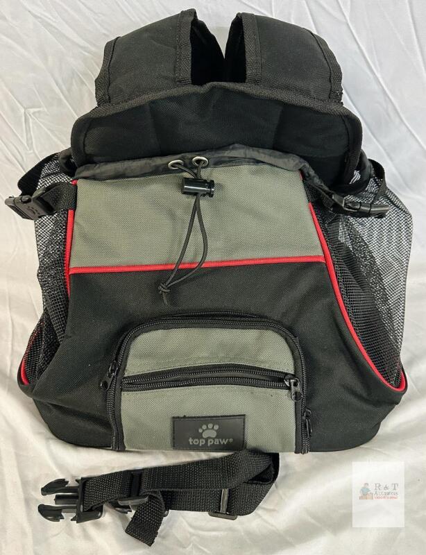 Top Paw Functional All-Day Backpack Pet Carrier, Grey, Holds Pets Up to 25 lbs