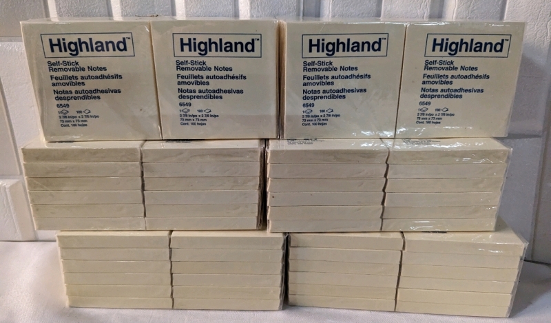 7200 Highland Sticky Notes.