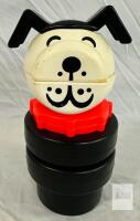 Vintage Thermos Puppy Dog Lunchbox, 1970s, Plastic, Stackable Compartments