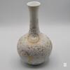Kaiser Shonau 552 Porcelain Vase, White with Gold Accents, Embossed Floral Design