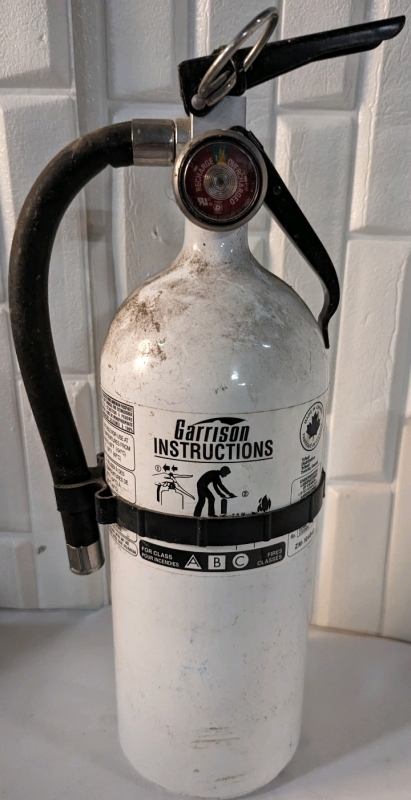 Garrison instructions Fire Extinguisher.