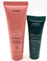 New AVEDA Botanical Repair Strengthening Leave-In Treatment (25ml) & Nutri Planish Conditioner: Light Moisture (50ml)