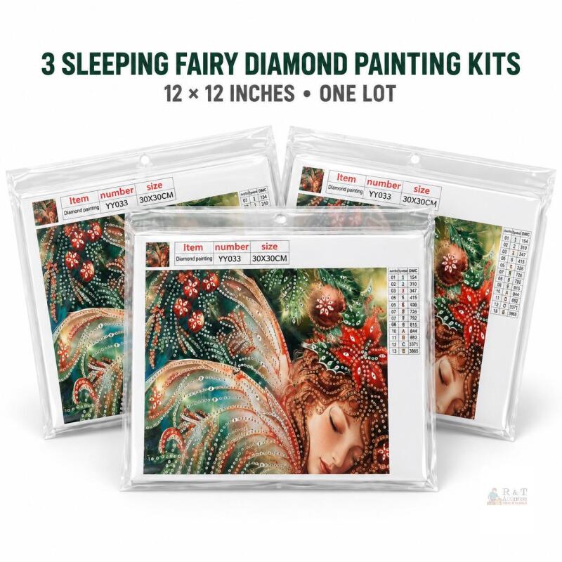 3 New Fairy Diamond Painting Kits