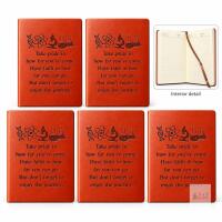 5 NEW Science-Themed A5 Lined Notebooks, PU Leather Covers with Ribbon Bookmarks