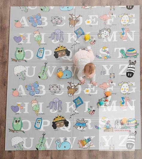 NEW Regalo Sensory & Learning My Play Mat&trade;, Foldable & Reversible, 77" x 71", Waterproof Foam