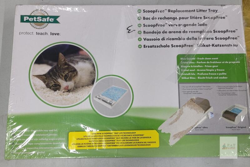 NEW PetSafe ScoopFree Replacement Blue Crystal Litter Tray, Compatible with Ultra & Original, 21.4"x14.7"