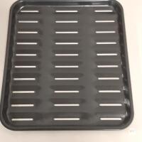 NEW Black Enamel Steel Broiler Pan, 16"x12.75", Vented, Universal Oven Fit, Non-Stick