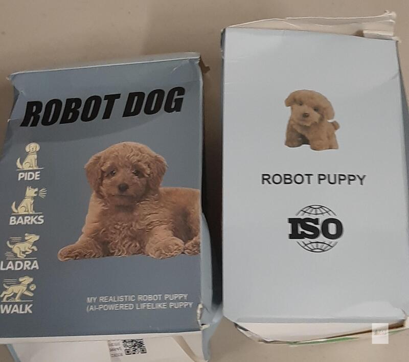 2 AI-Powered Lifelike Robotic Puppy Toy with Adaptive Behavior and Expressive LED Eyes