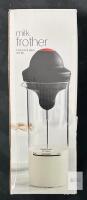 IKEA Milk Frother 200275, Battery Operated, Heat-Proof Glass, 450mL, Black