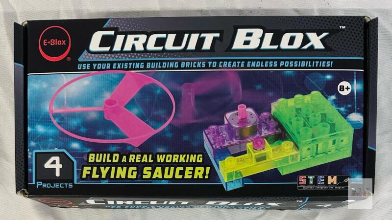 E-Blox Circuit Blox 4 Project Flying Saucer Kit &ndash; STEM Educational Toy, 10 Pieces, Ages 8+