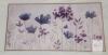 Large Framed Canvas Wall Art, Lavender and Blue Floral Print, 24"x48", Double-Panel Support