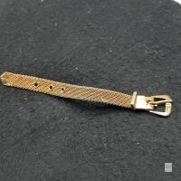 Vintage Gold-Tone Mesh Finger Ring