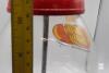 Jelly Belly Red Countertop Candy Dispenser / Gumball Machine &ndash; Untested - Glass and Metal - 5