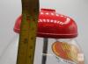 Jelly Belly Red Countertop Candy Dispenser / Gumball Machine &ndash; Untested - Glass and Metal - 6
