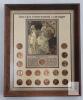Framed Lincoln Memorial Cent Collection 1959&ndash;1972 with 'Freedom of Worship' Artwork