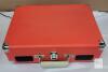 Crosley CR8005A-OR Orange Portable Suitcase Turntable, Belt Drive, 3-Speed, Built-in Speakers - 3