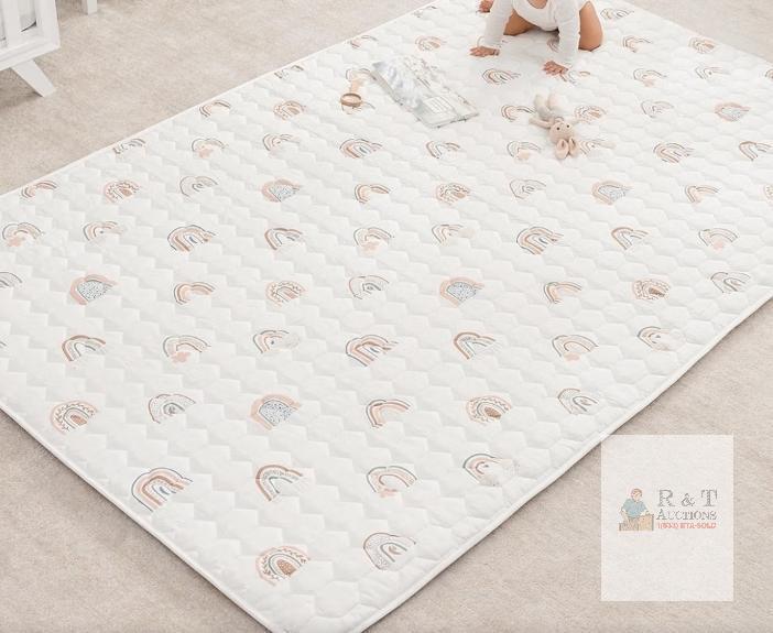 Comfy Cubs Kids Play Mat , Large, Baby Mat - Rainbow<br/>0+ Months, Soft Baby play Mat w/Non-Slip Bottom . 60"&times;96"