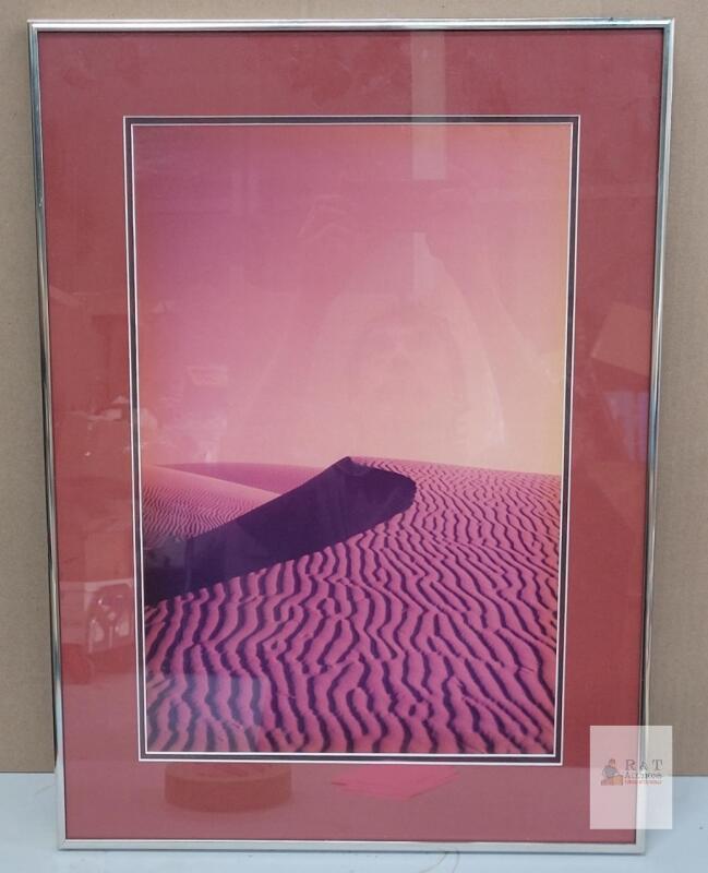 " Desert Dunes " Framed Photo Enlargement , Measures 17"&times;23"