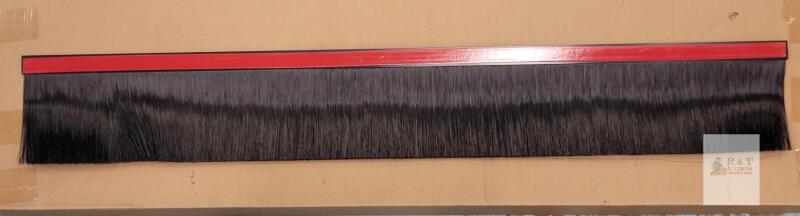 New Door Bottom Sweep, Door Brush Sweeps Seal w/Aluminium Plate & Black Nylon Bristles, 39 ⅜"&times;5 &frac34;" , Black