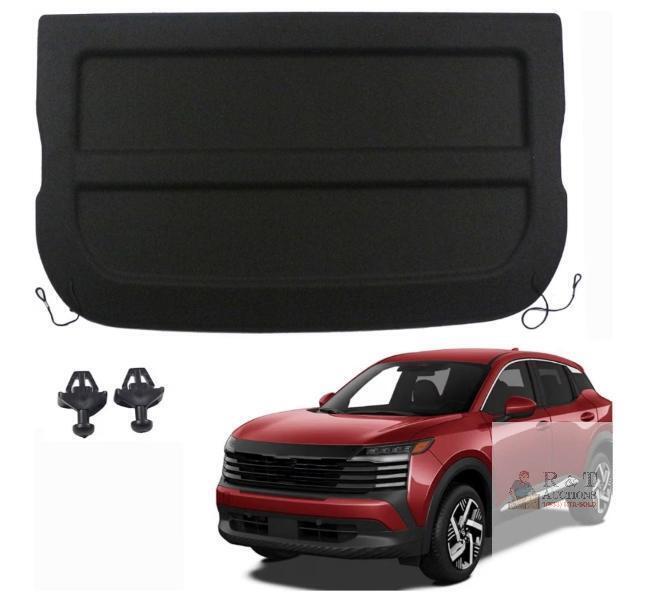 NEW 2025-2026 Nissan Kicks Cargo Cover Non-Retractable, Black, Includes Mounting Hardware, Not for Kicks Play