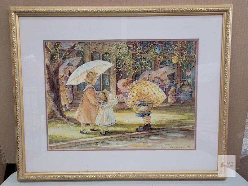 " The Perfect Gentleman " by Trasha Romance Framed Print . Measures 25"&times;20.5"