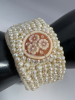 925 Sterling Roberto Magi 1948 signed Seed Pearl Bracelet - 2