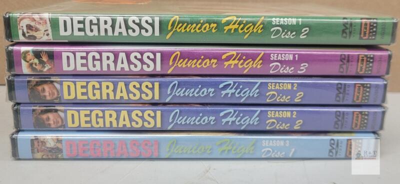 Degrassi Junior High DVD Lot: Season 1-3 Discs, WGBH Boston Video, Sealed Region 1, English