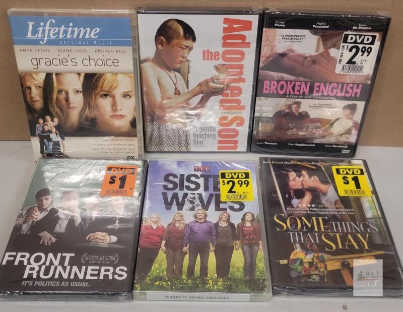 Sealed DVD Lot: Front Runners, Sister Wives, Gracie&rsquo;s Choice, Broken English, and More