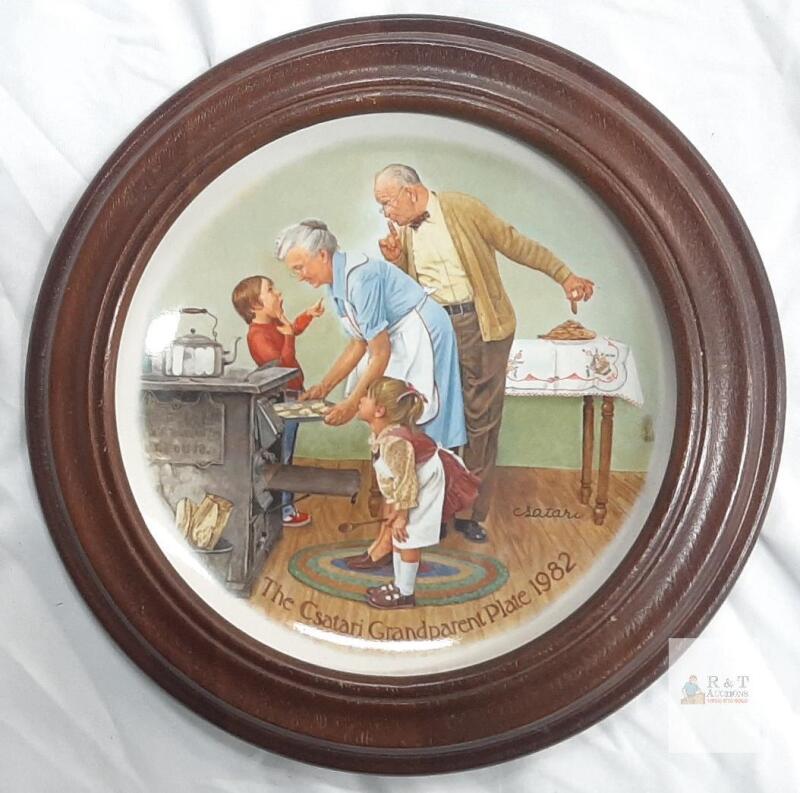 Edwin M. Knowles 1982 "The Cookie Tasting" Collector Plate by Joseph Csatari