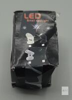Fcmila LED Small Spotlight, 1W, Multiple Light Colors, Black Plastic Housing