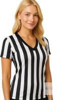 New Size Small Sporting Goods Women's Referee Shirt | Women's V-Neck Officials Jersey, Halloween Costume, or Waitress Uniform