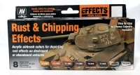 New AV Vallejo "Rust & Chipping Effects" Acrylic Airbrush Colors (8 Hobby Colors, 17ml ea)