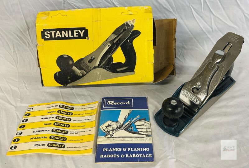 Stanley G12-204 Bench Plane, 2" Blade, 9.75" Sole, Original Box & Manual