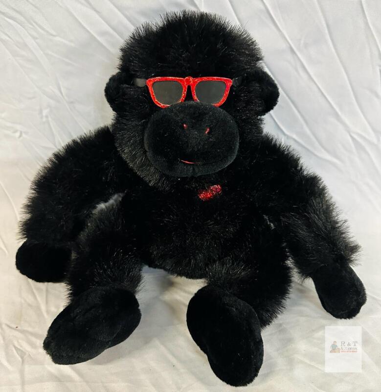 Collector's Choice 14" Plush Gorilla with Red Sunglasses and Heart